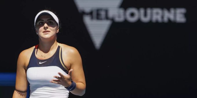 Die kanadische Tennisspielerin Bianca Andreescu in Melbourne. Bianca Andreescu
