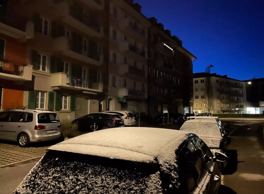 Der Schnee bleibt wohl im Flachland nicht lange liegen.