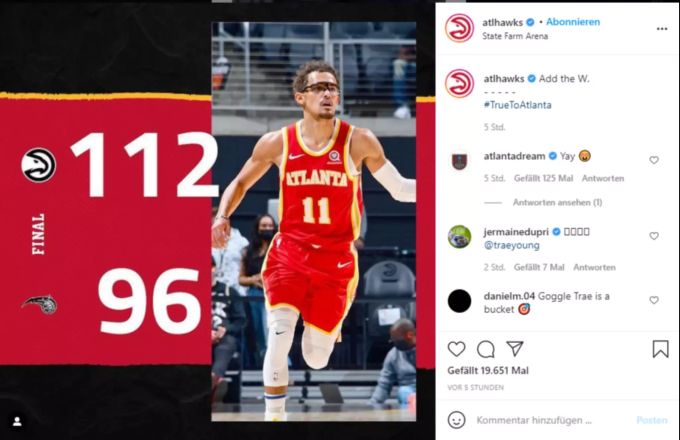 Die Atlanta Hawks gewinnen gegen die Orlando Magic mit 112:96. Atlanta Hawks