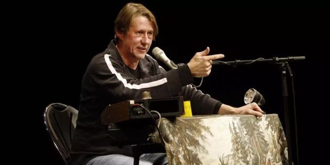 Andreas Rebers beim Humorfestival Arosa im Jahr 2012. Andreas Rebers