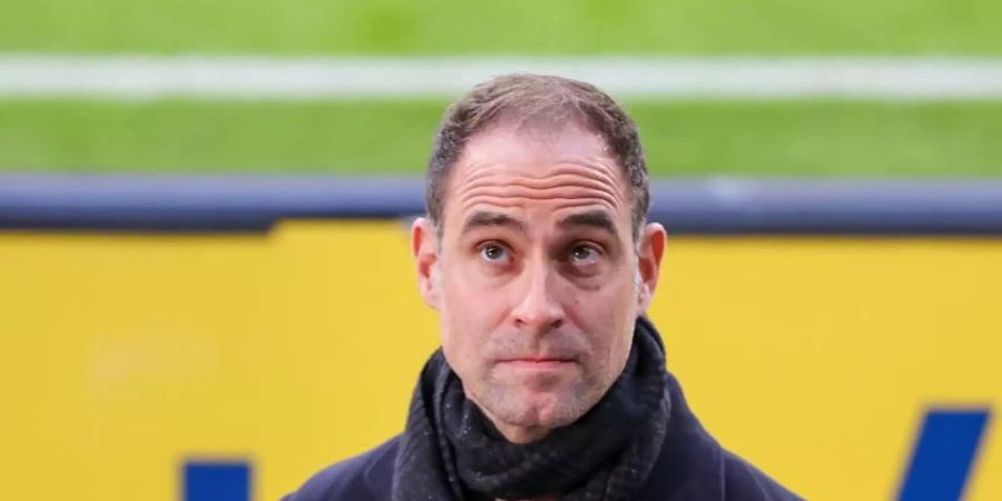 Oliver Mintzlaff sieht RB Leipzig noch nicht auf Augenhöhe mit dem FC Bayern München. Foto: Jan Woitas/dpa-Zentralbild/dpa