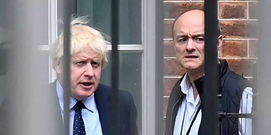 David Cummings (r.) und Boris Johnson