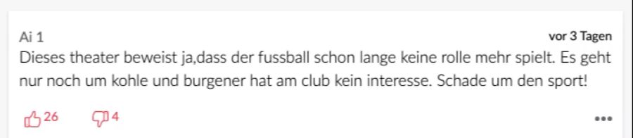 Fussball spiele lange keine Rolle mehr, meint Ai 1.