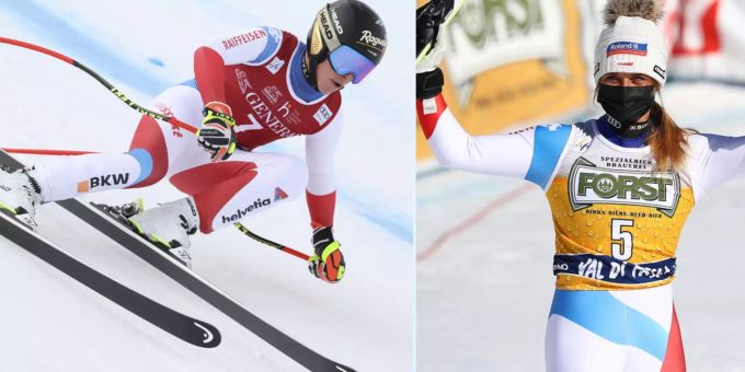 Abfahrts-Doppelsieg - Lara gewinnt in Val di Fassa vor Corinne Suter!