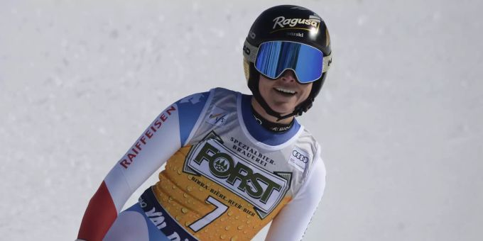 Lara Gut-Behrami hat nach ihrem starken Lauf bei der Abfahrt im Val di Fassa gut lachen. Lara Gut-behrami