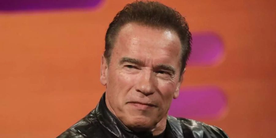 Schauspieler Arnold Schwarzenegger, hier ist er 2019 zu Gast in der Graham Norton Show, erhält eine Netflix-Serie. Foto: Isabel Infantes/PA Wire/dpa