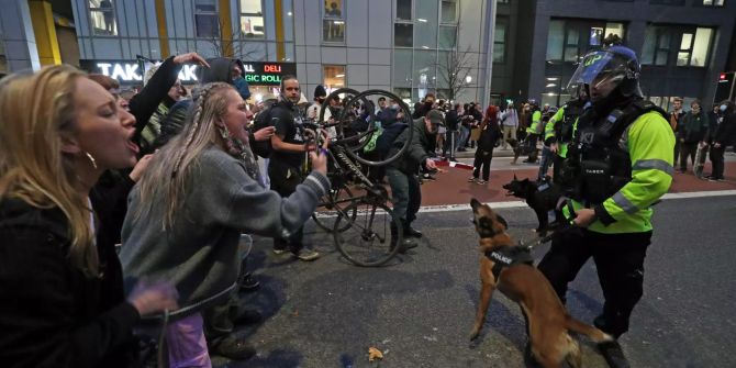 Protest gegen Polizeigesetz in Grossbritannien