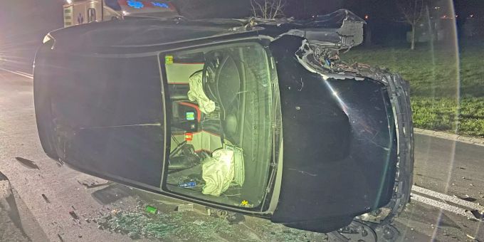 Beim Unfall entstand Sachschaden. Kantonspolizei Thurgau