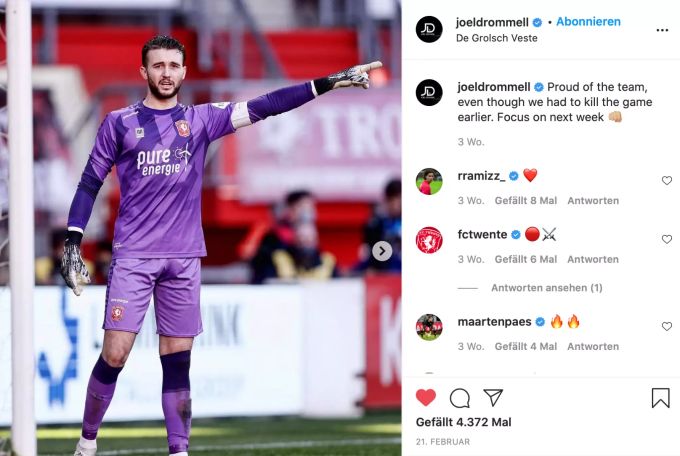 Er wird im nächsten Sommer Yvon Mvogo wohl verdrängen: Joel Drommel. Joel Drommel