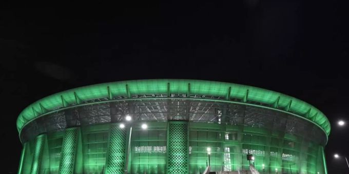 In Budapest in der Puskas Arena trifft Borussia Mönchegladbach auf Manchester City. Foto: Marton Monus/dpa In Budapest in der Puskas Arena trifft Borussia Mönchegladbach auf Manchester City. Foto: Marton Monus/dpa
