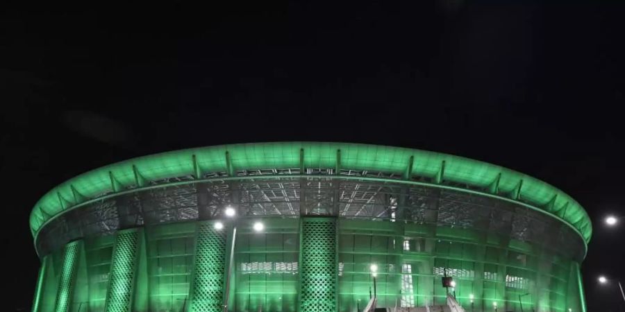 In Budapest in der Puskas Arena trifft Borussia Mönchegladbach auf Manchester City. Foto: Marton Monus/dpa
