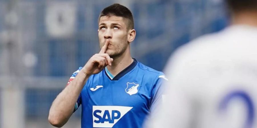 Andrej Kramaric von der TSG 1899 Hoffenheim steht im vorläufigen kroatischen EM-Aufgebot. Foto: Uwe Anspach/dpa