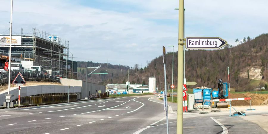 Ortsschild der Gemeinde Ramlinsburg.