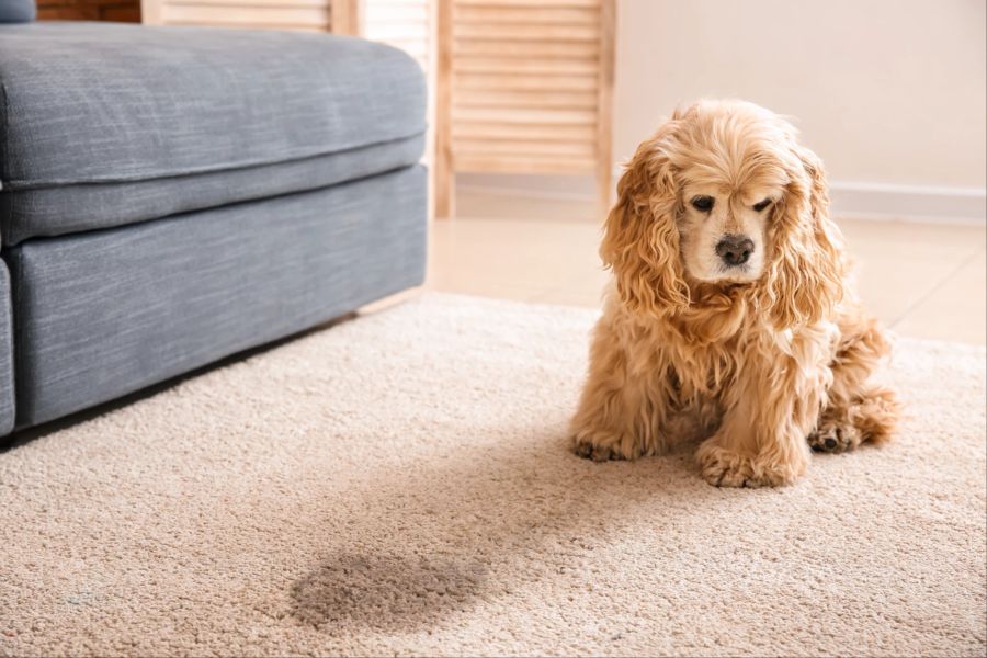 Hund Teppich Fleck Wohnung