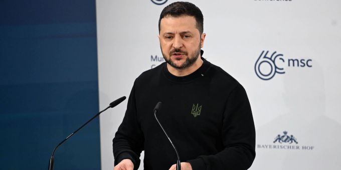 Wolodymyr Selenskyj, Präsident der Ukraine. Sven Hoppe/dpa Münchner Sicherheitskonferenz (MSC)