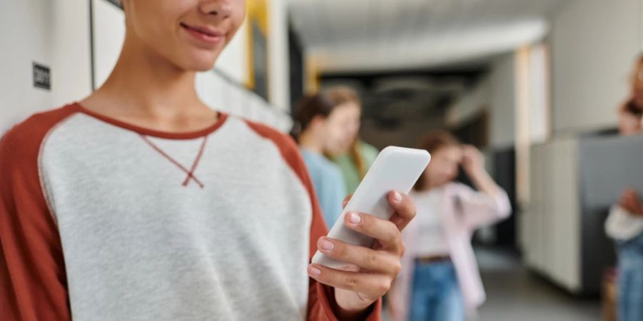 Frau Smartphone Hintergrund Menschen