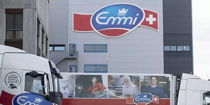 Das Logo der Emmi AG. (Archivbild) Emmi