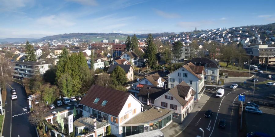 Die Stadt Wohlen im Kanton Aargau.