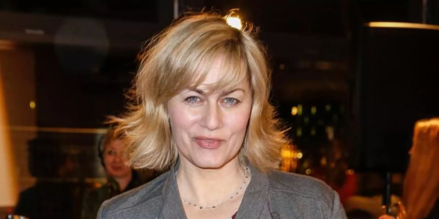 Gesine Cukrowski bei der Actors Night. Foto: Gerald Matzka/dpa-Zentralbild/dpa
