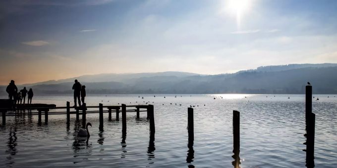 Menschen am Greifensee. Greifensee