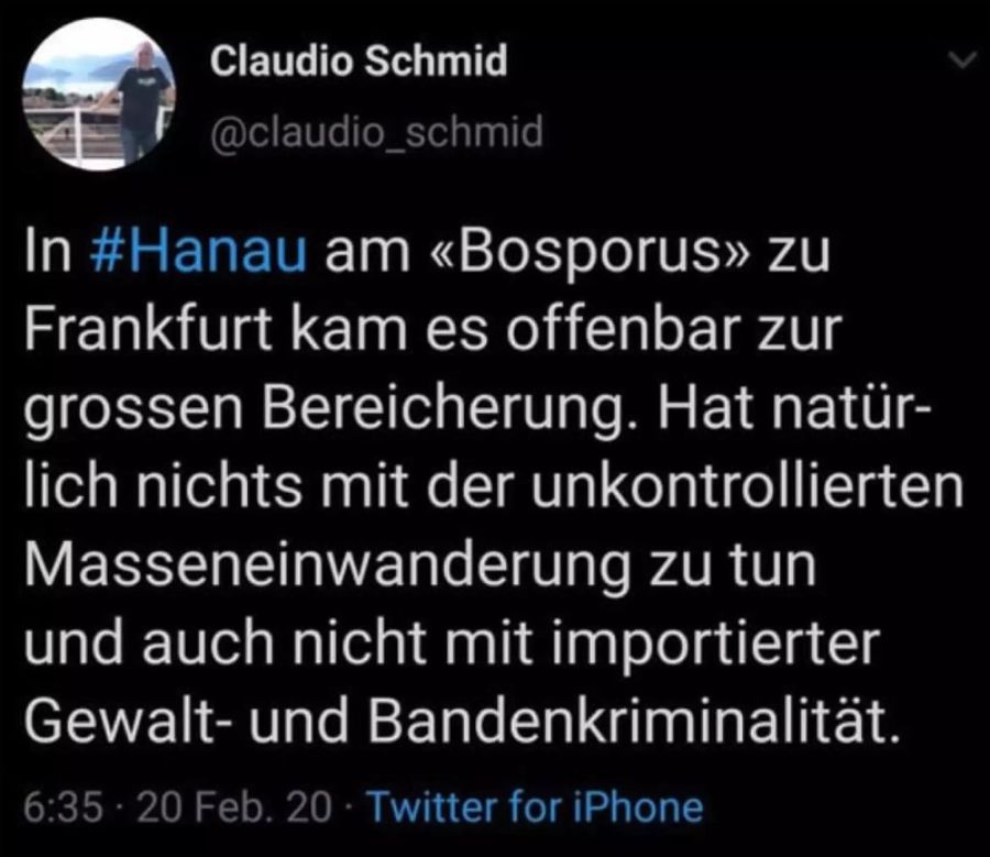 Mit solchen Freunden brauchts keine Feinde. Schmid auf Twitter.