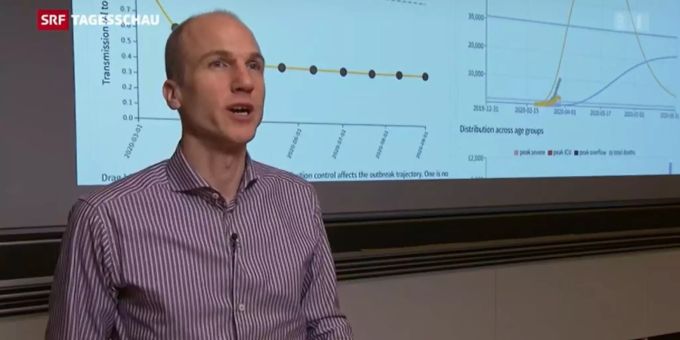 Epidemiologe Richard Neher von der Uni Basel wagt drei Szenarien im Zusammenhang mit dem Verlauf der Corona-Pandemie in der Schweiz. Richard Neher