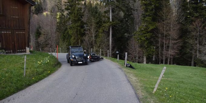 Unfallsituation in Herisau. Unfallsituation in Herisau