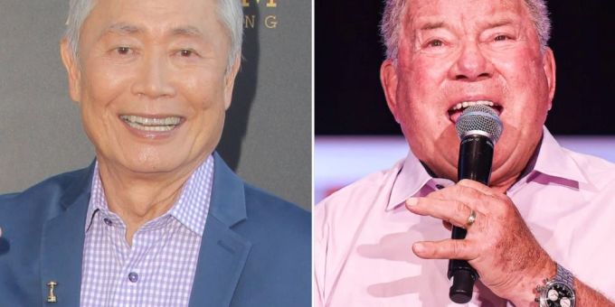 George Takei (l.) wehrt sich gegen William Shatner. georg takei
