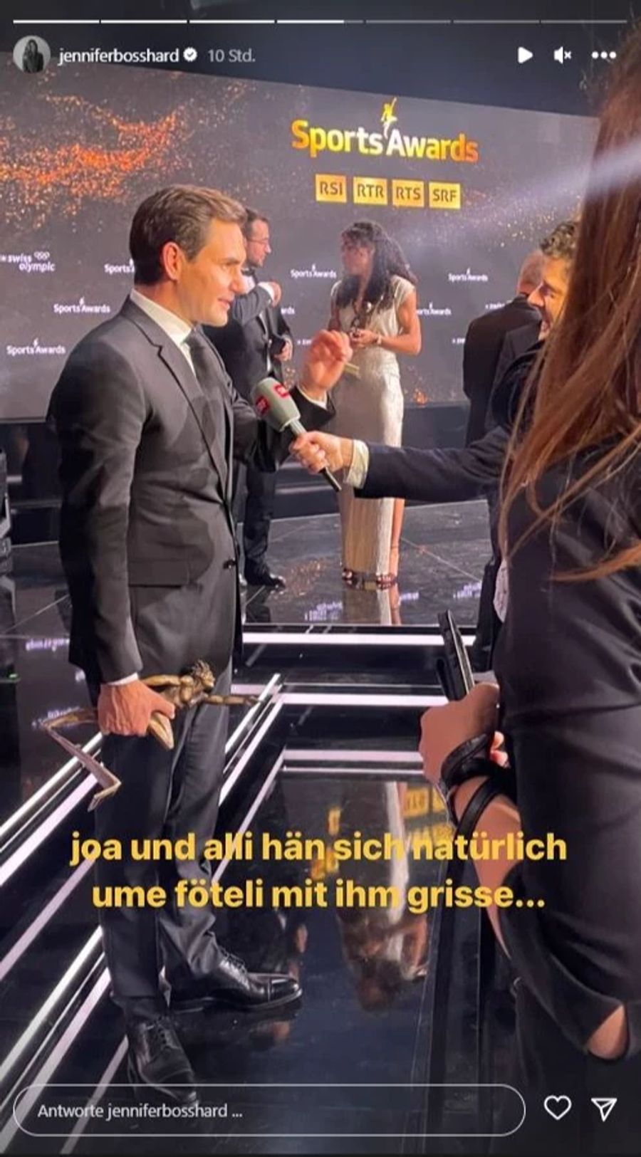 Roger Federer war auf den Sport Awards der Mittelpunkt des Geschehens.