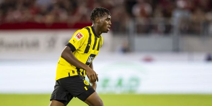 Jamie Bynoe-Gittens von Borussia Dortmund. borussia dortmund