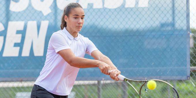 Tennisverband Aargau ohne Medaille an den Junioren Meisterschaften Tennisspielerin Lea Markovic