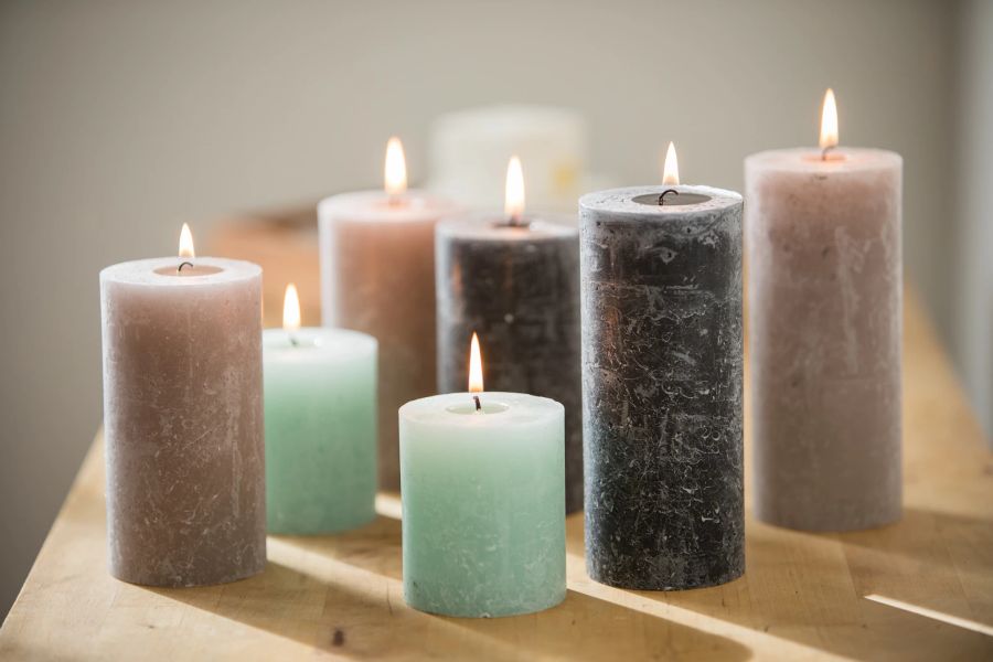 Kerzen Wachs Flamme Tisch