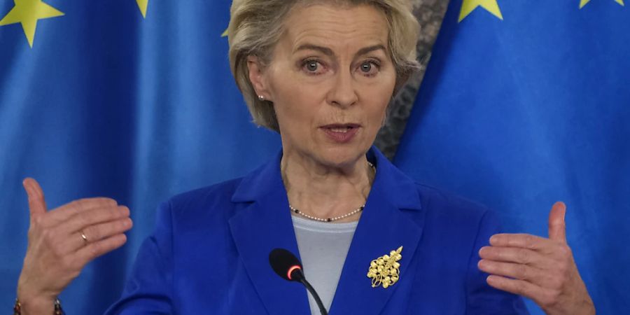 ARCHIV - Präsidentin der Europäischen Kommission: Ursula von der Leyen. Foto: Risto Bozovic/AP/dpa