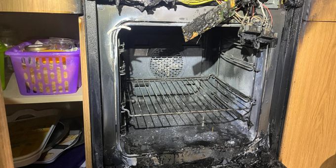 Küchenbrand in Uznach. Küchenbrand in Uznach.