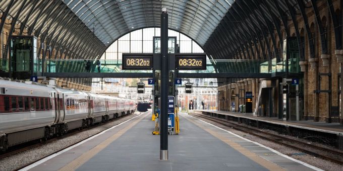 Die Lokführer in Grossbritannien streiken. bahnstreick england