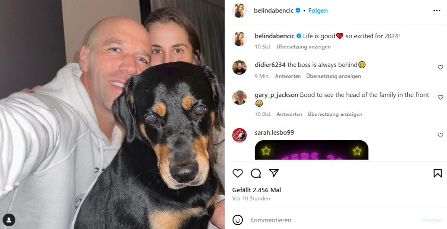 Belinda Bencic erwartet im Jahr 2024 erstmals Nachwuchs.