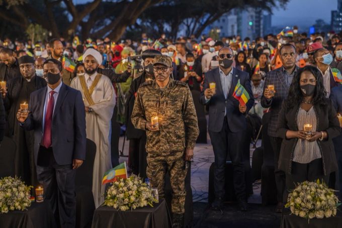 Gedenkveranstaltung für die Opfer der Tigray-Krise nahe der Amhara-Region im Jahr 2021. (Archivbild) Gedenkveranstaltung Amhara-Region Tigray