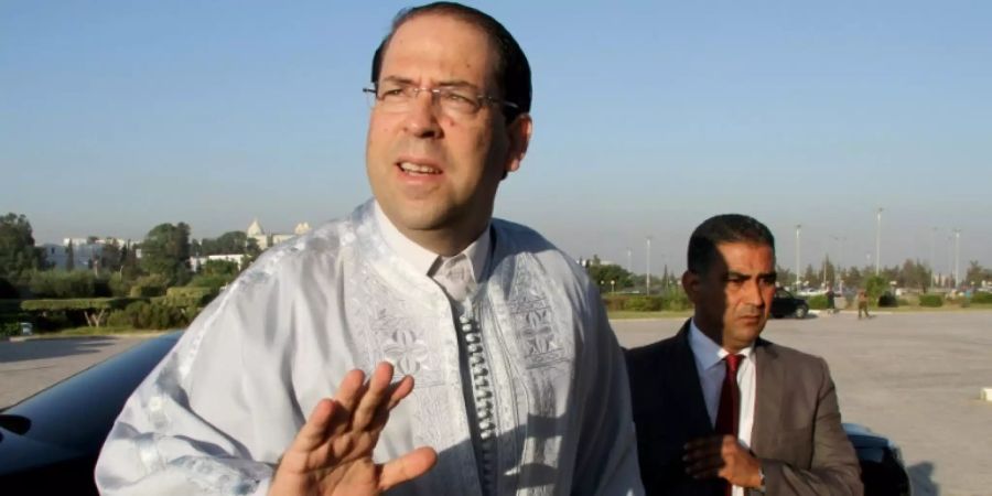 Tunesiens Regierungschef Chahed in Karthago bei Tunis