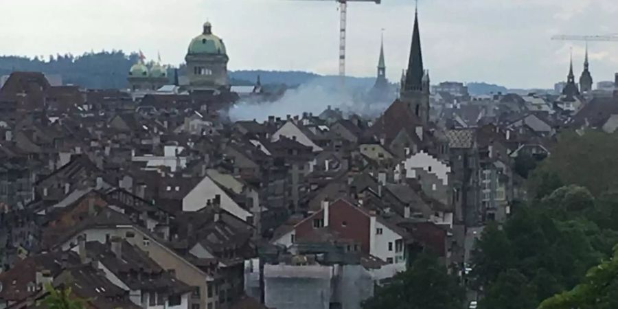 Rauch über Bern: der YB-Meisterumzug aus der Vogelperspektive