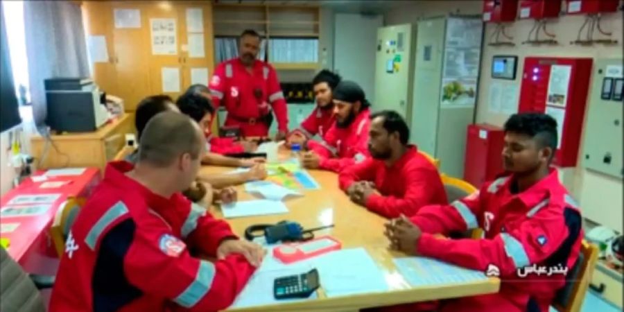 Iranische Fernsehbilder von der Crew der «Stena Impero»