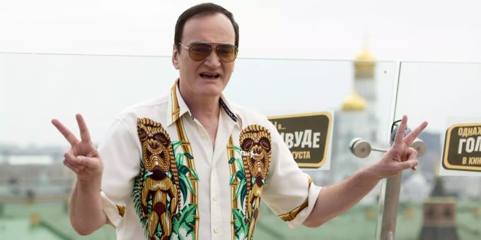Quentin Tarantino posiert für die Kameras bei der Premiere seines neuen Filmes «Once Upon A Time in Hollywood» in Moskau. Jahre zuvor rief er Hilmar Eichhorn für «Inglourious Basterds» an. Tarantino