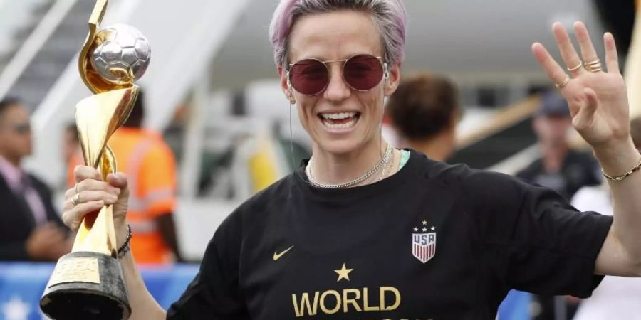 Frau klarer Worte: Fussball-Weltmeisterin Megan Rapinoe. Foto: Kathy Willens/AP