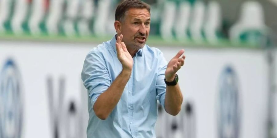 Kölns Trainer Achim Beierlorzer hat trotz der Niederlage positive Ansätze bei seinem Team gesehen. Foto: Swen Pförtner