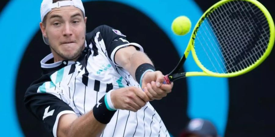 Jan-Lennard Struff ist beim Turnier in Stuttgart ausgeschieden. Foto: Silas Stein