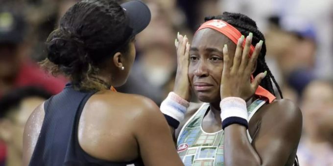 Gegnerinnen und Freundinnen zugleich: Coco Gauff (r) und Naomi Osaka. Foto: Adam Hunger/AP