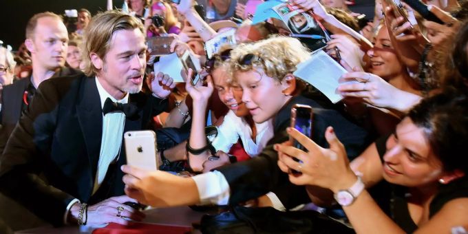 Brad Pitt am Filmfestival Venedig. Filmfestival