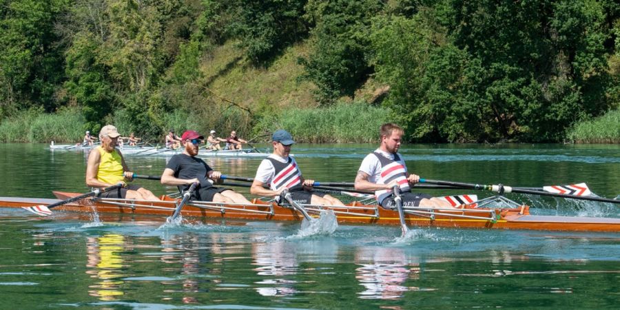 Ruderclub Baden: Im Holzboot an der Clubregatta 2021 - Baden