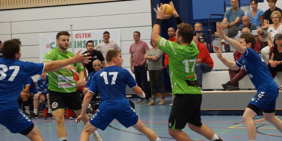 Herren 1. Liga Handball-Verein Olten im Spiel gegen den TV Dagmersellen, September 2021. - Olten