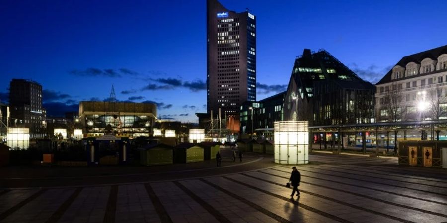Blick auf die Innenstadt in Leipzig