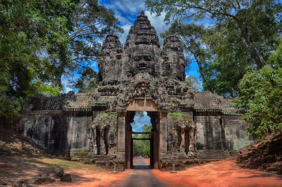 Die Ruinenstadt Angkor Wat.